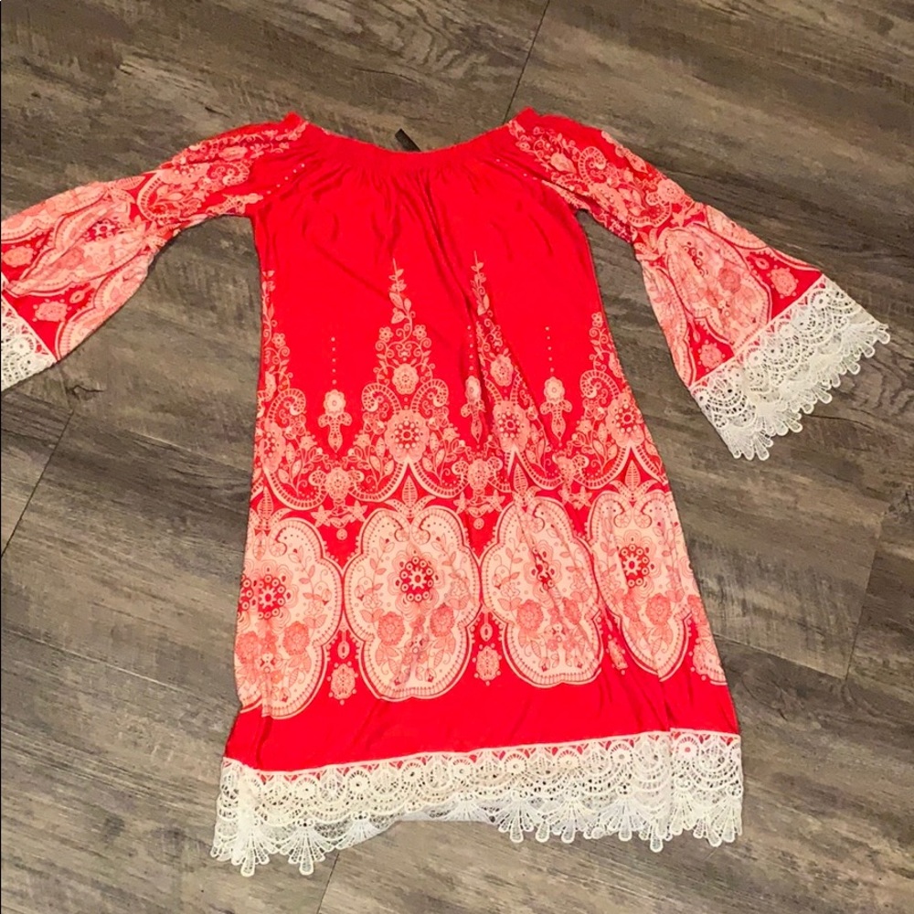 Off the shoulder boho dress